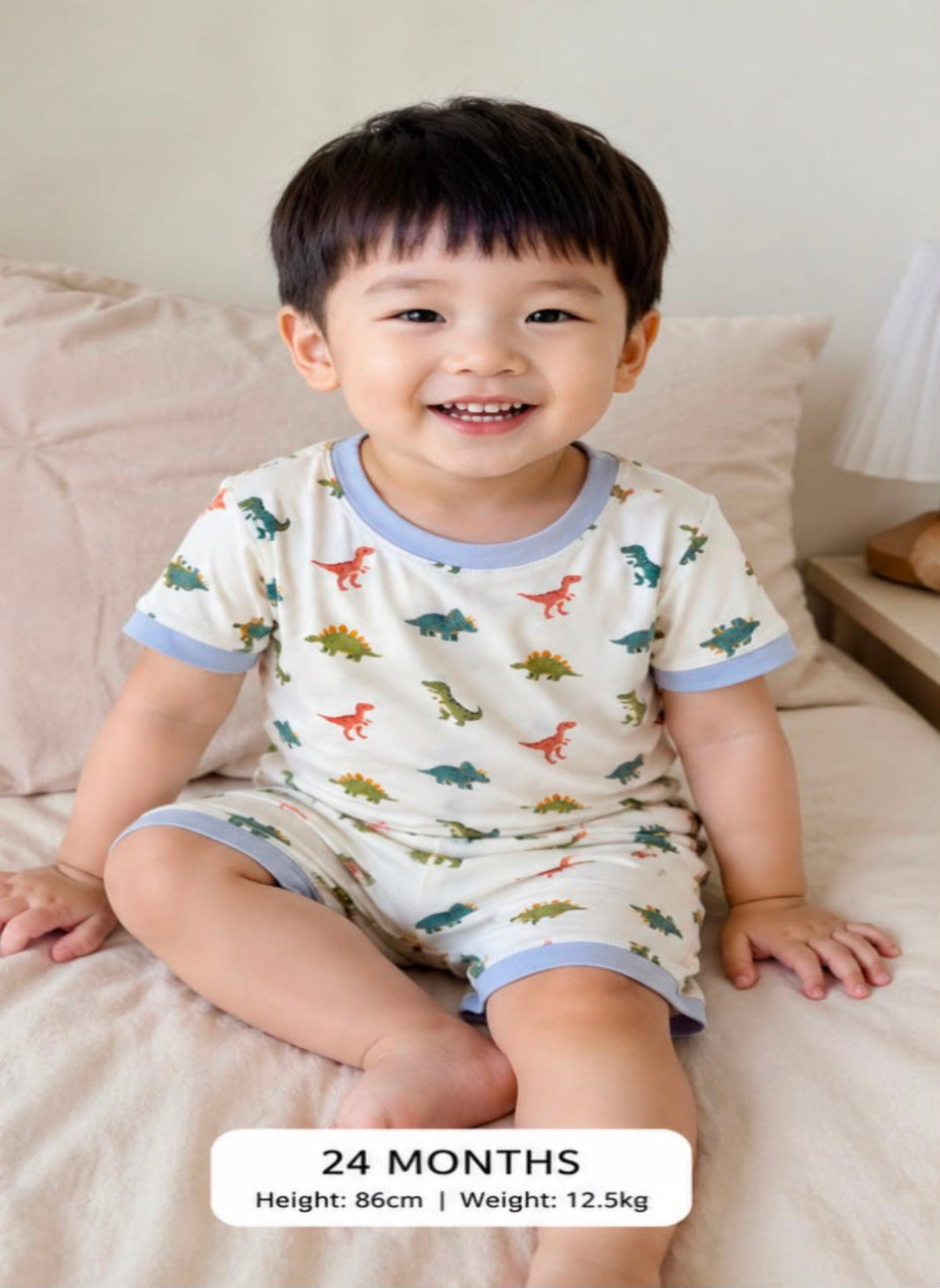 BY.JYS Signature Dino Adventure Romper | TENCEL™ | 6–12M–18-24M
