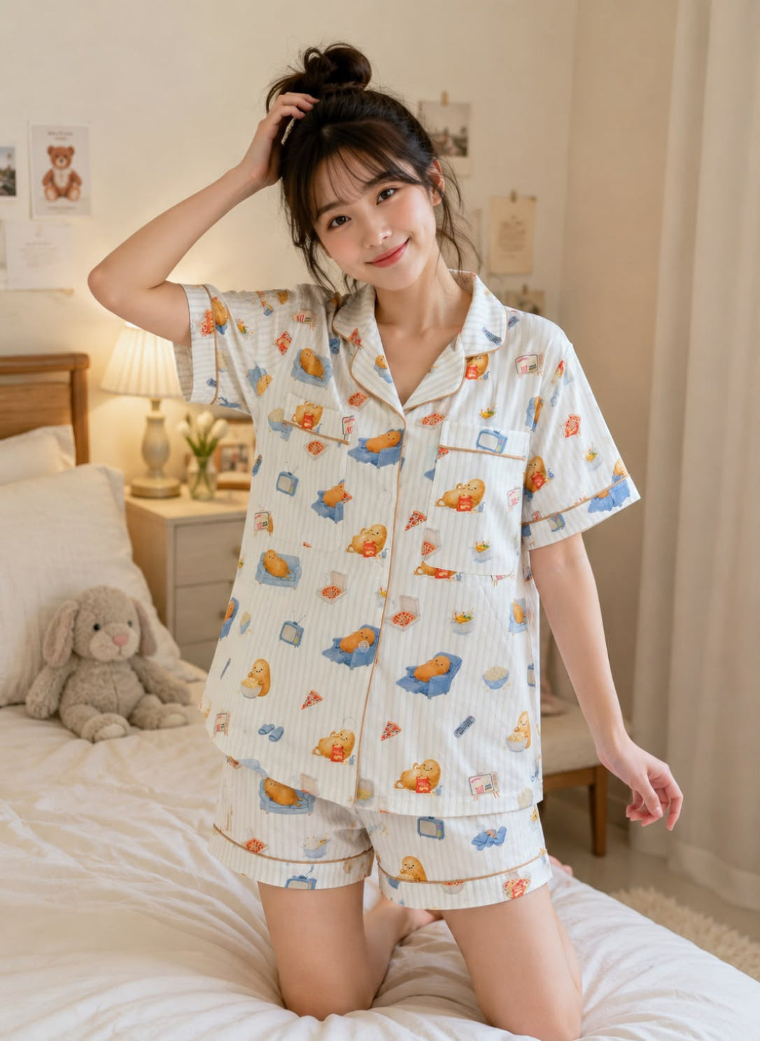 BY.JYS No-Fuss Pyjamas – Couch Potato Club – | TENCEL™ | 6–12M–9Y