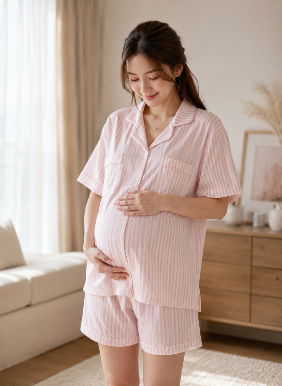 BY.JYS No-Fuss Pyjamas – Cotton Candy Stripes – TENCEL™ | 6–12M–9Y