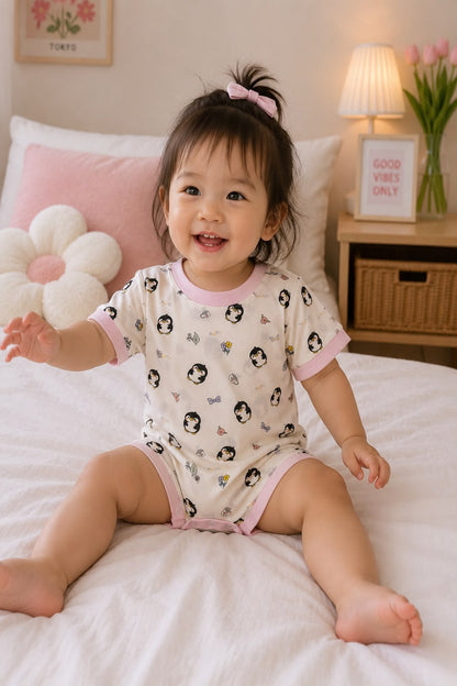 Penguin Garden Baby Romper - TENCEL™