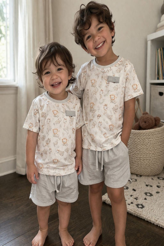 BYS Gentle Kids Lounge Set - Safari Dream (Grey)