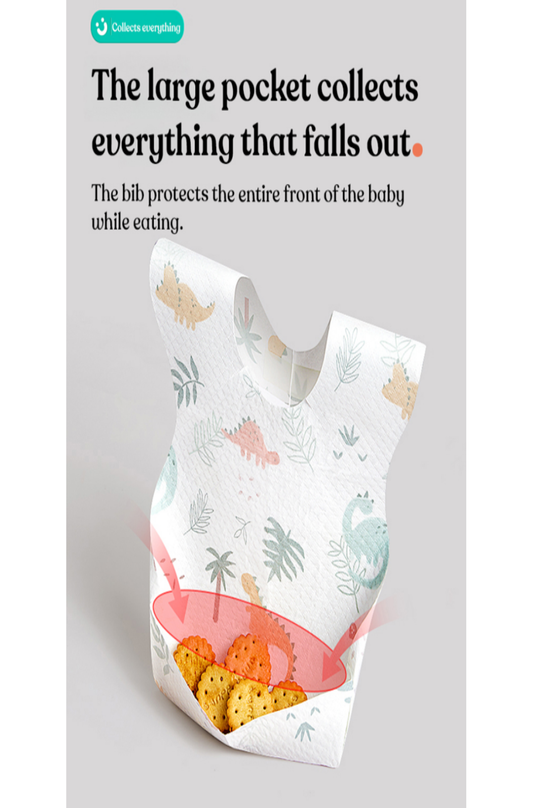 Infant Disposable/ Travel feeding bib waterproof. image 3