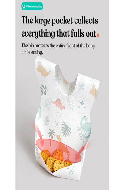 Infant Disposable/ Travel feeding bib waterproof. image 3