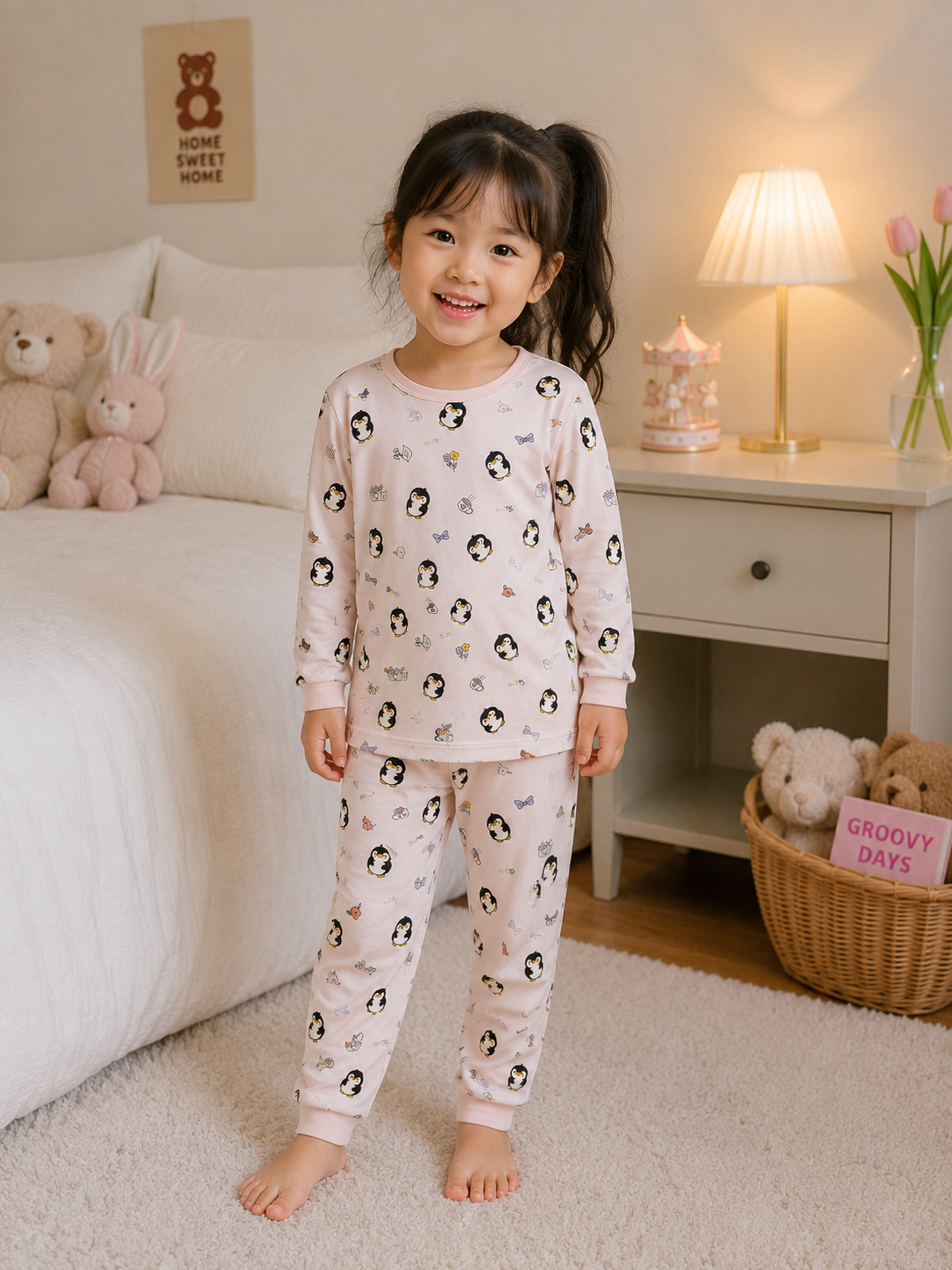 Pink Penguin Pyjamas