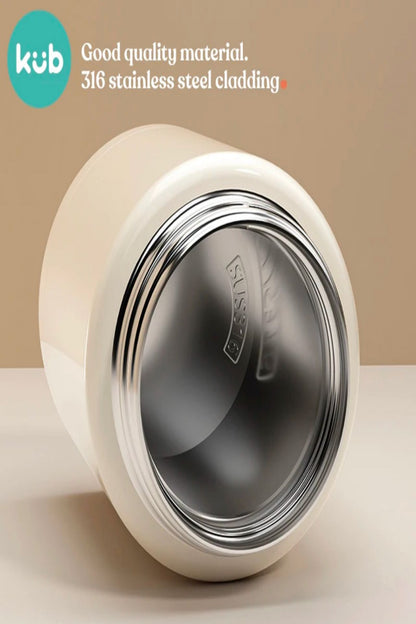 Kub 480ml 316 Stainless Steel Water Bottle Baby Porridge Seal Travel School Kids image 1