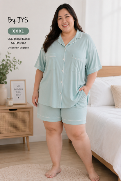 Sweet Dreams Sage Mist Short Set – Sage TENCEL™ (XXL-XXXL)