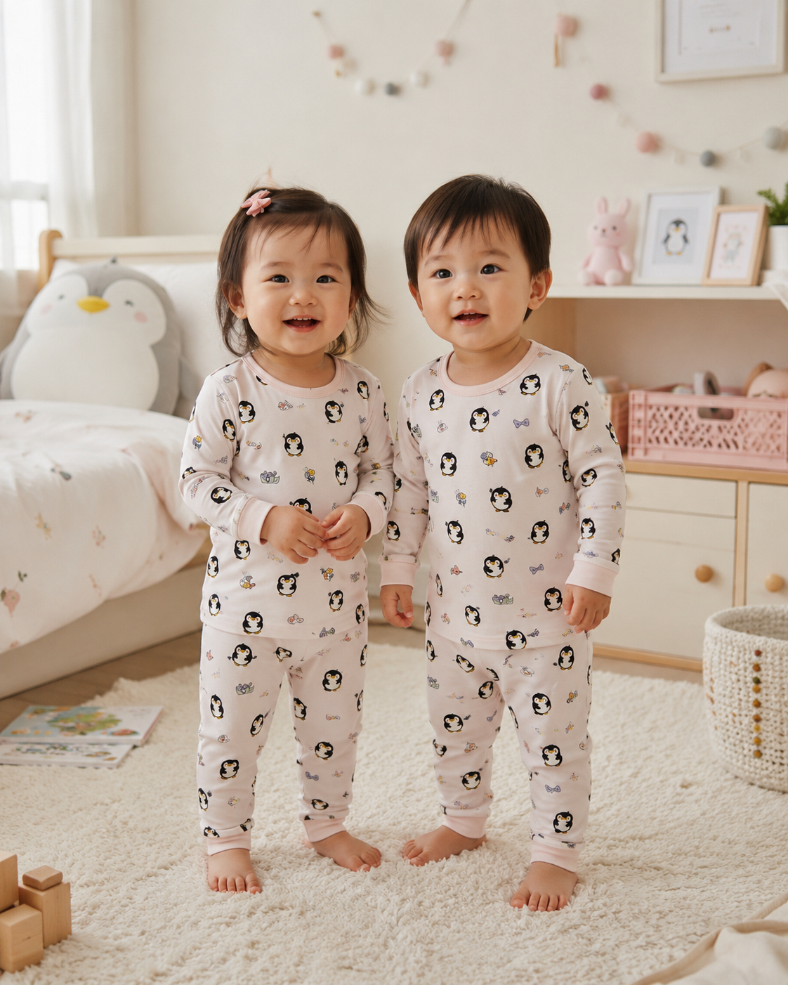 Pink Penguin Pyjamas