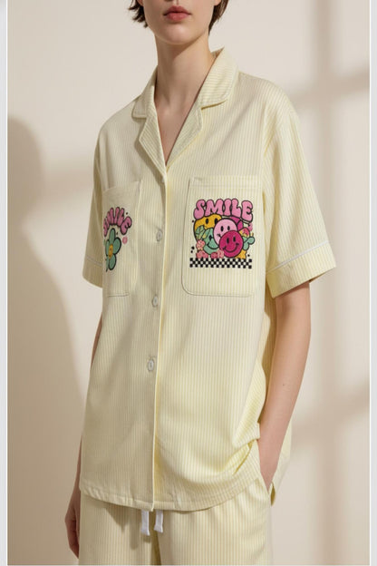 Signature Sunny Smile Short Set – Buttercream TENCEL™