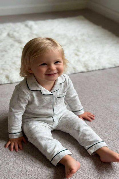 Signature No-Fuss Pyjamas – Safari Serenity (Bamboo) — Gentle Comfort for Sensitive Skin