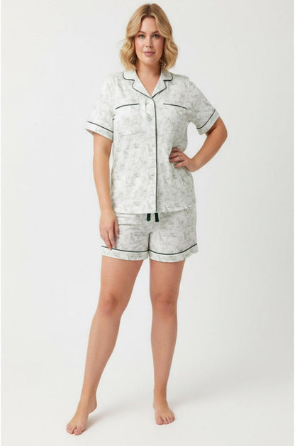 Safari Comfort Short Set – Sage Green Bamboo (S-XXL)