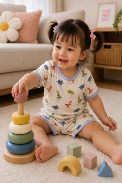 Dino Adventure Baby Romper - TENCEL™