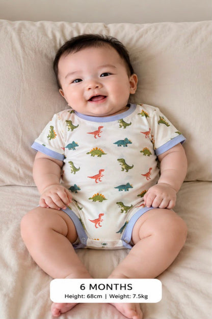 Dino Adventure Baby Romper - TENCEL™