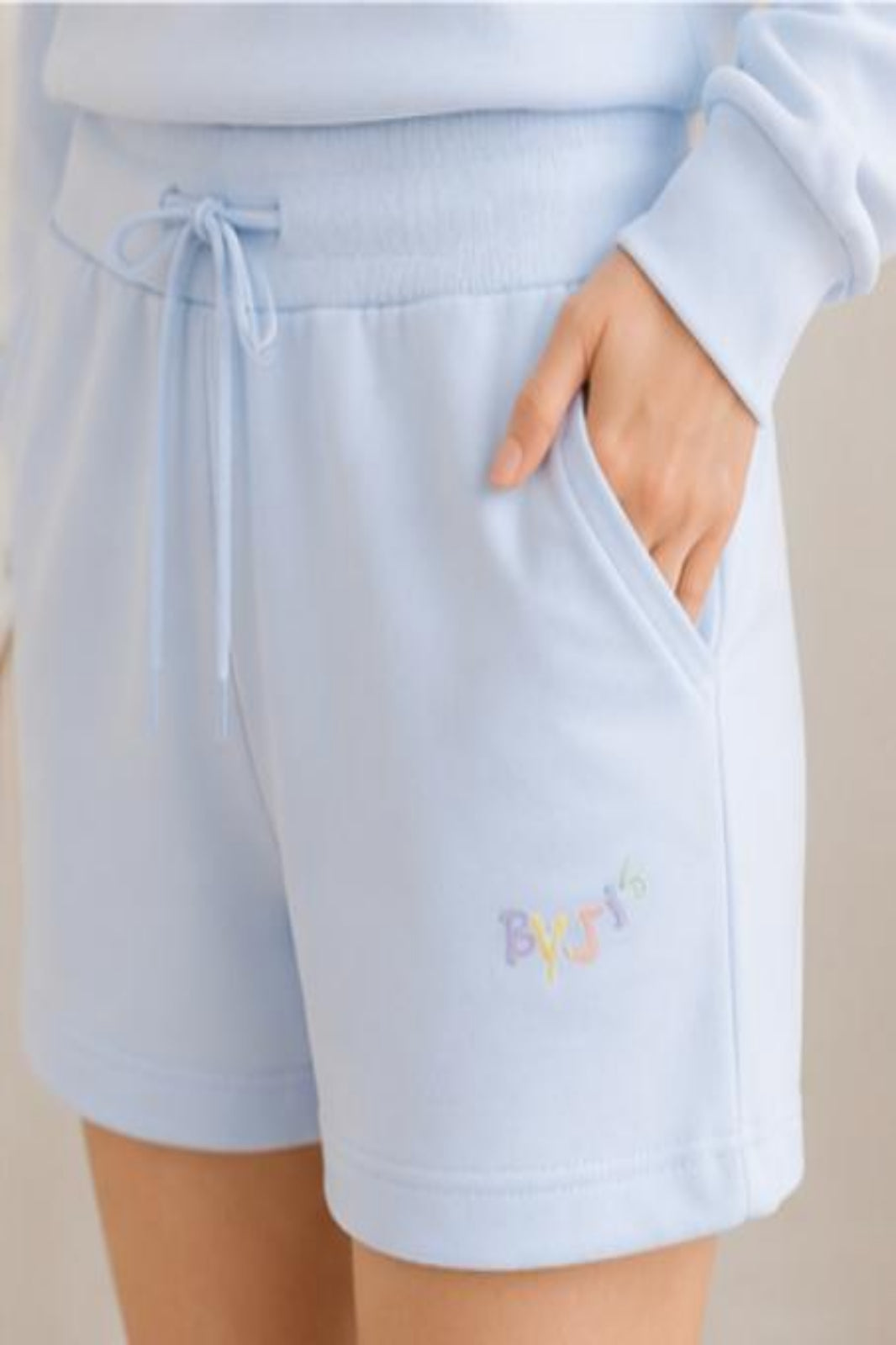 Powder Blue Premium Cotton Lounge Set