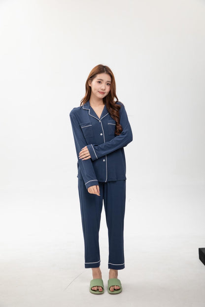 Signature Gentle Sleep Set  - Midnight Blue (Bamboo)