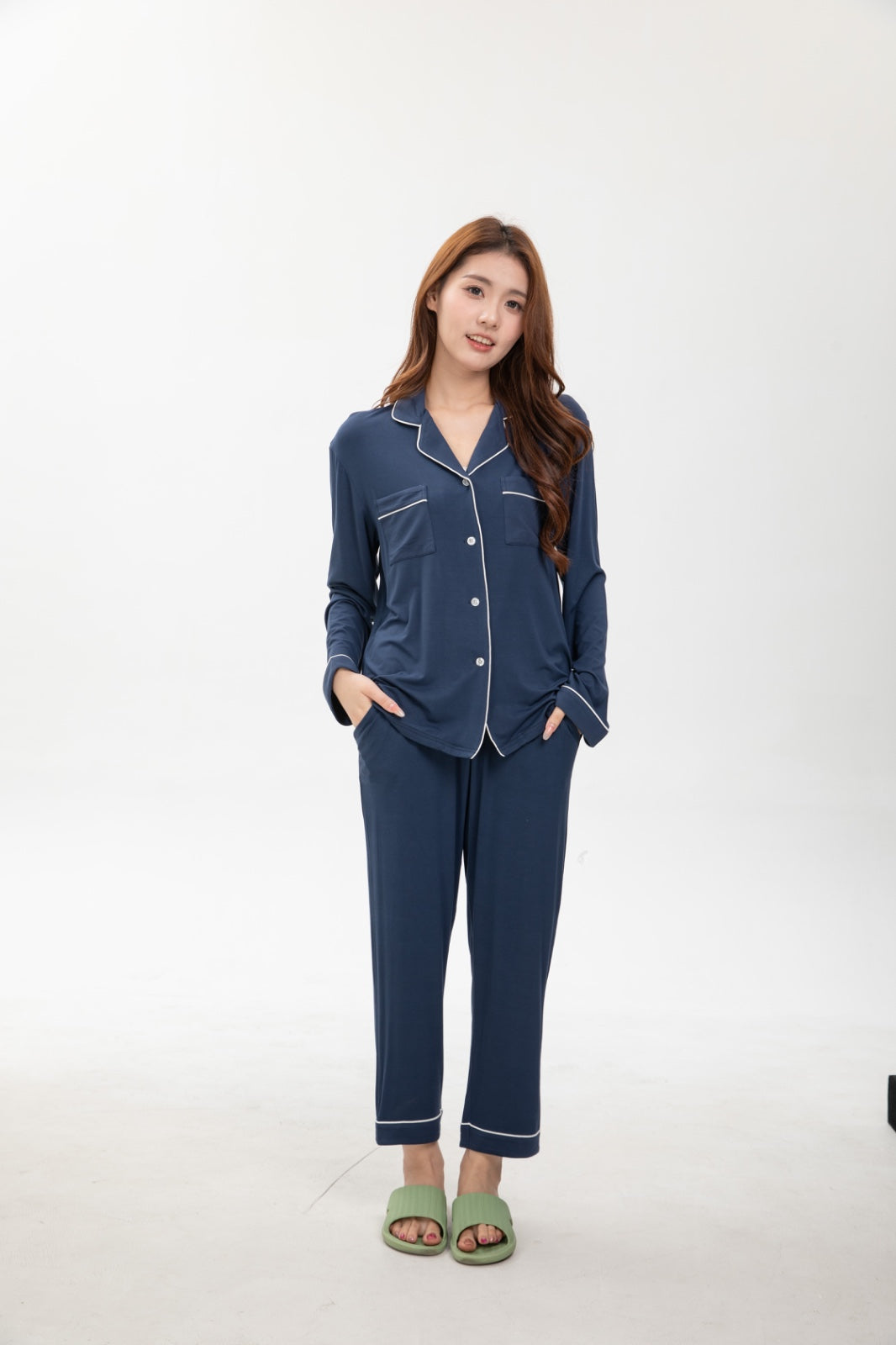 Signature Gentle Sleep Set  - Midnight Blue (Bamboo)