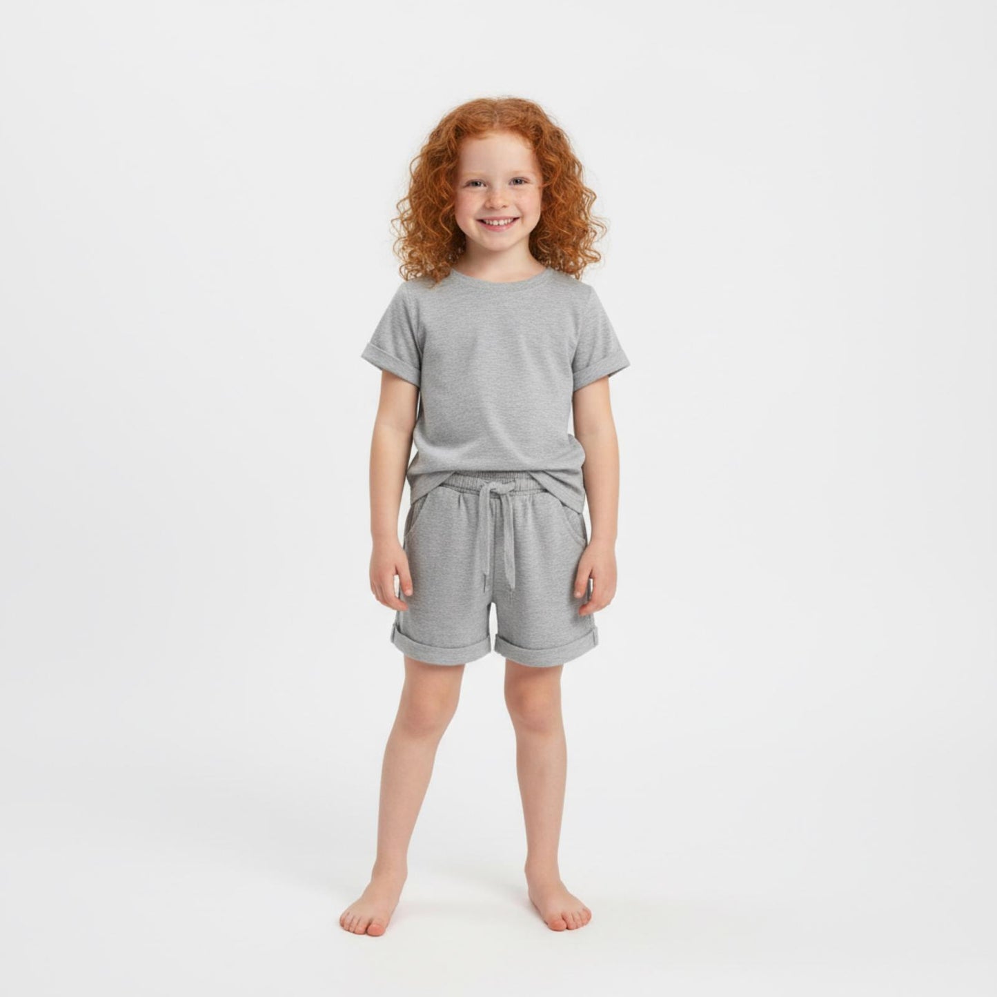Signature Gentle Ease Short Set – Ash Grey BAMBOO