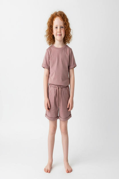 Signature Gentle Ease Short Set – Dusty Rose BAMBOO
