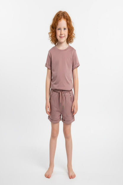 Signature Gentle Ease Short Set – Dusty Rose BAMBOO