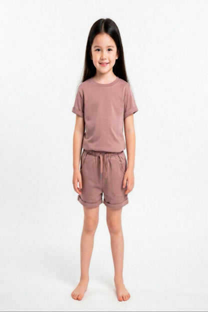 Signature Gentle Ease Short Set – Dusty Rose BAMBOO