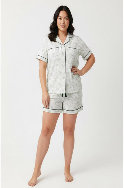 Safari Comfort Short Set – Sage Green Bamboo (S-XXL)
