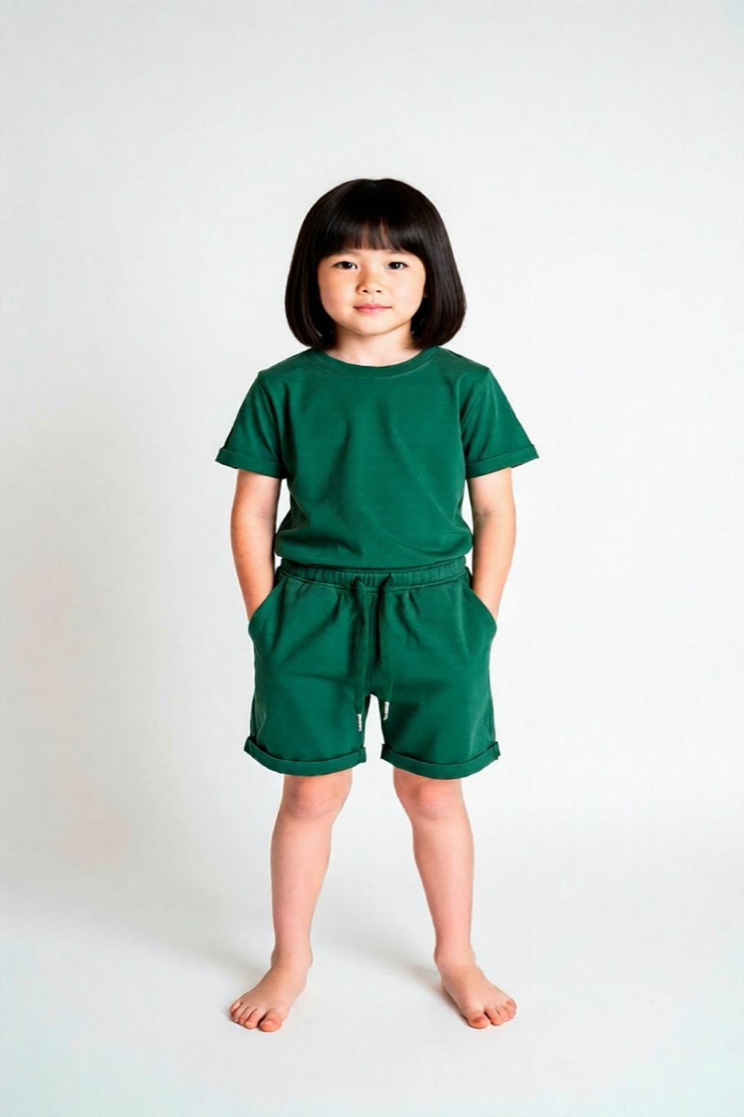 Signature Gentle Ease Short Set – Emerald Green BAMBOO
