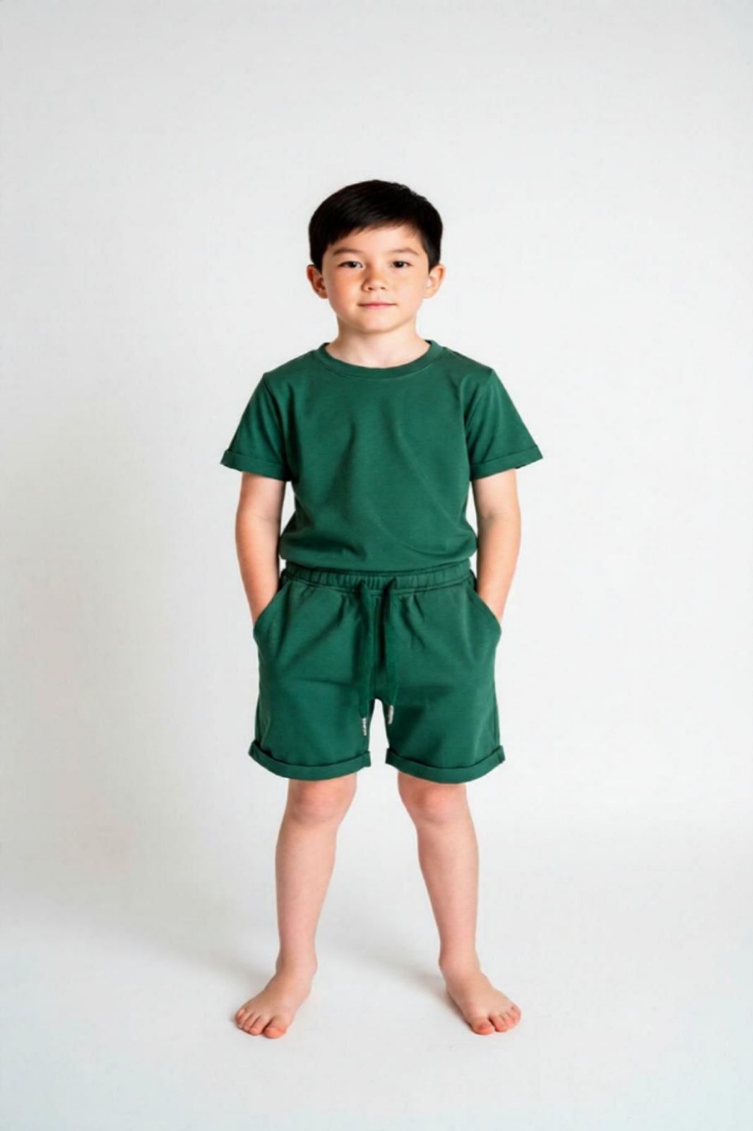 Signature Gentle Ease Short Set – Emerald Green BAMBOO