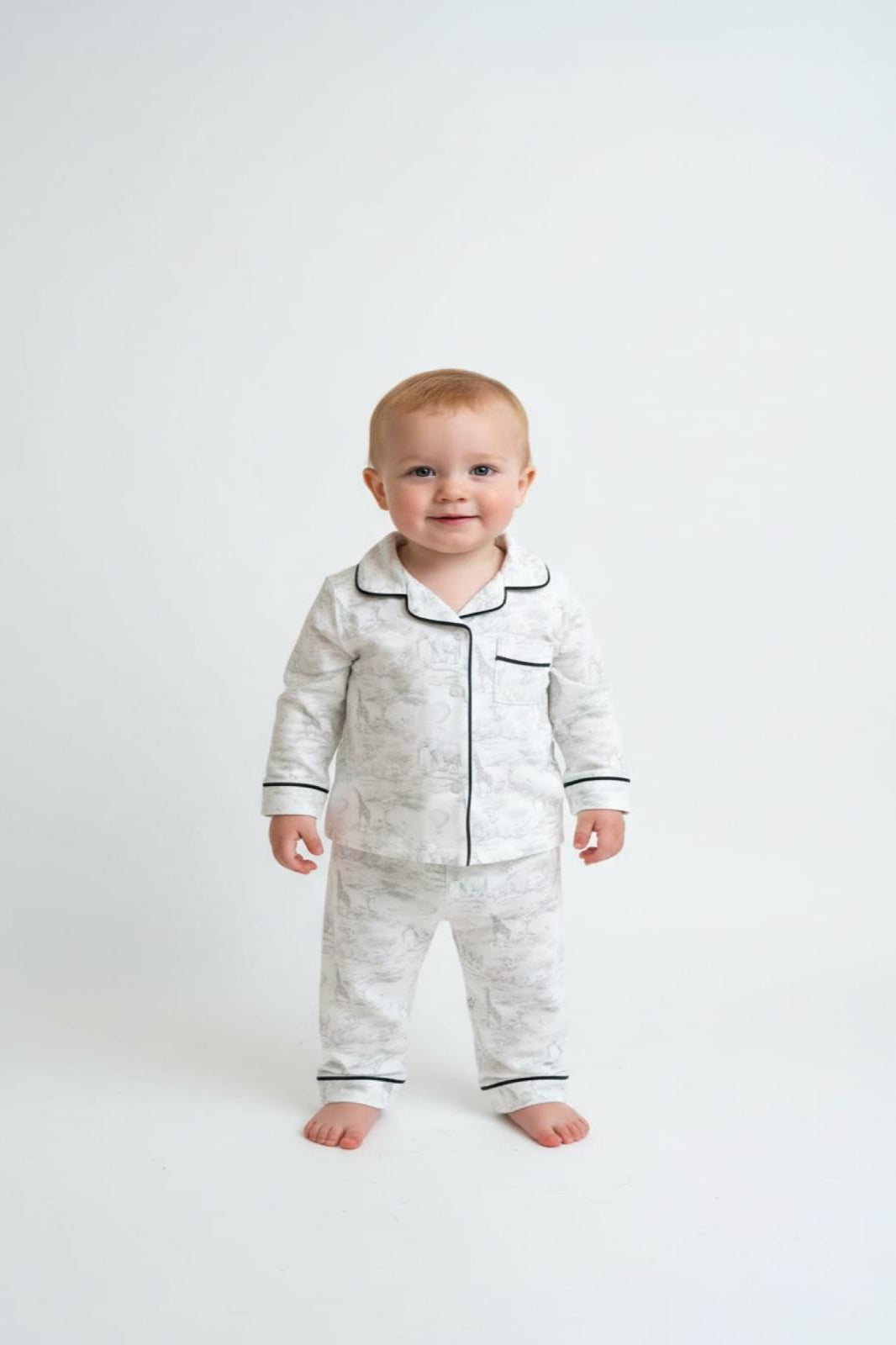 Signature No-Fuss Pyjamas – Safari Serenity (Bamboo) — Gentle Comfort for Sensitive Skin