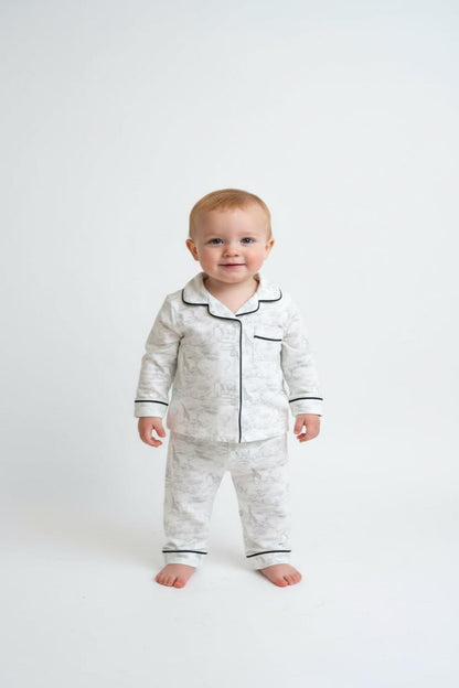 Signature No-Fuss Pyjamas – Safari Serenity (Bamboo) — Gentle Comfort for Sensitive Skin