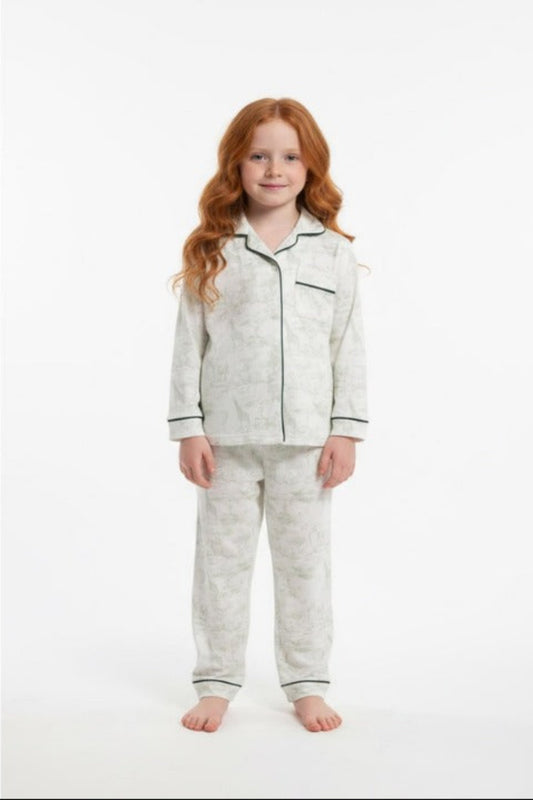 Signature No-Fuss Pyjamas – Safari Serenity (Bamboo)