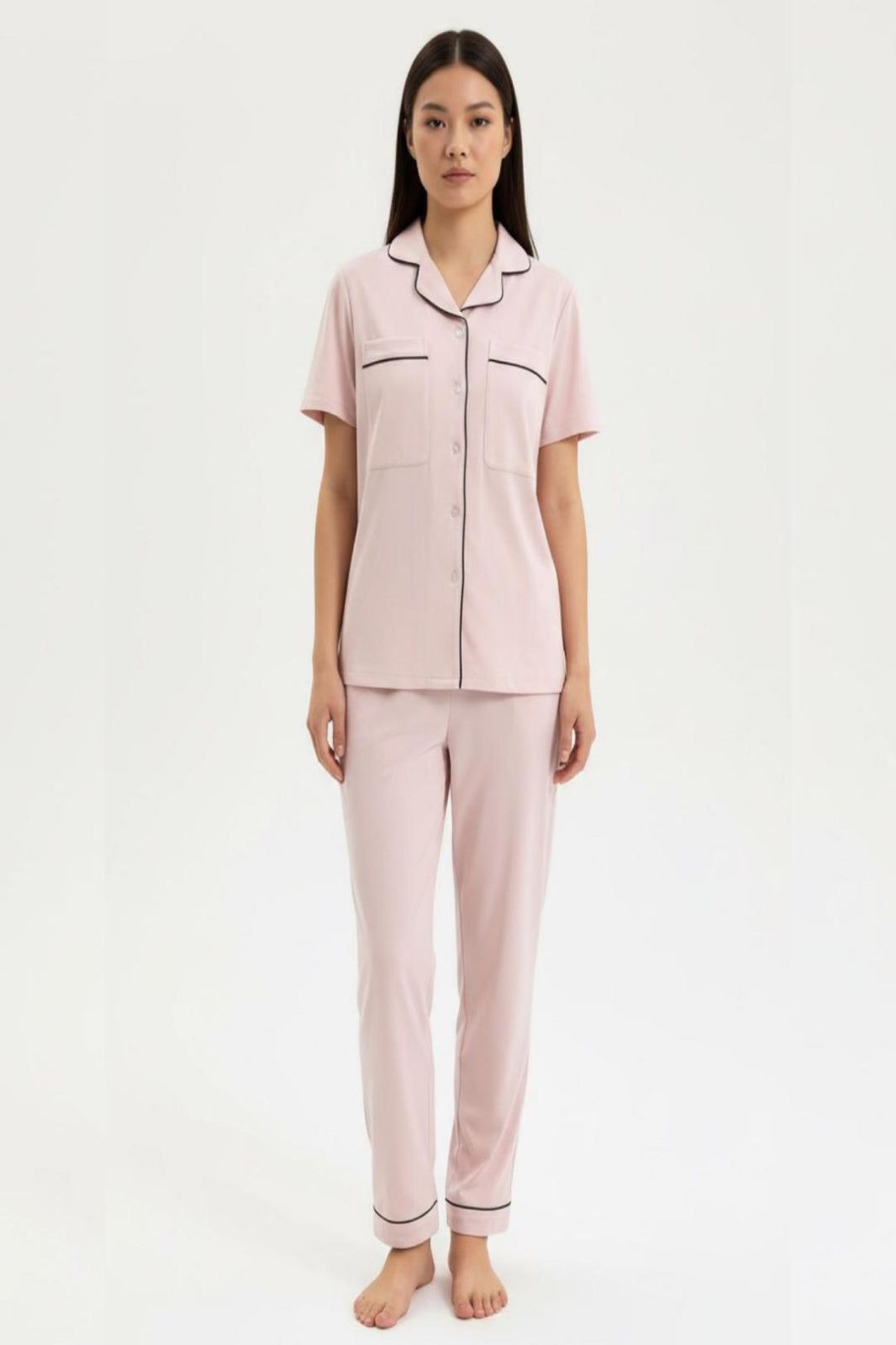 Premium Pink TENCEL™ Cooling Pyjamas – Ultra-Soft Sleep Set for Mums
