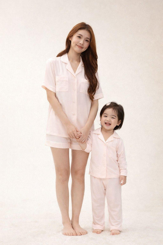 Signature Family - Sweet Dreams Blush Comfort Short Set – Blush Pink TENCEL™