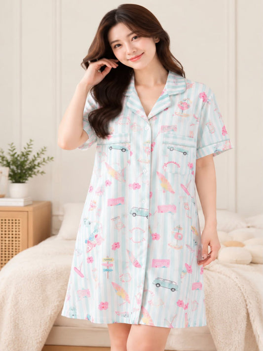 Signature Sleep Dress – Malibu Breeze