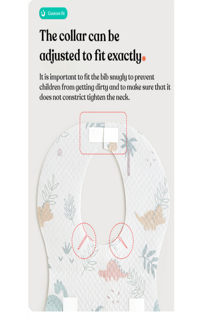 Infant Disposable/ Travel feeding bib waterproof. image 4